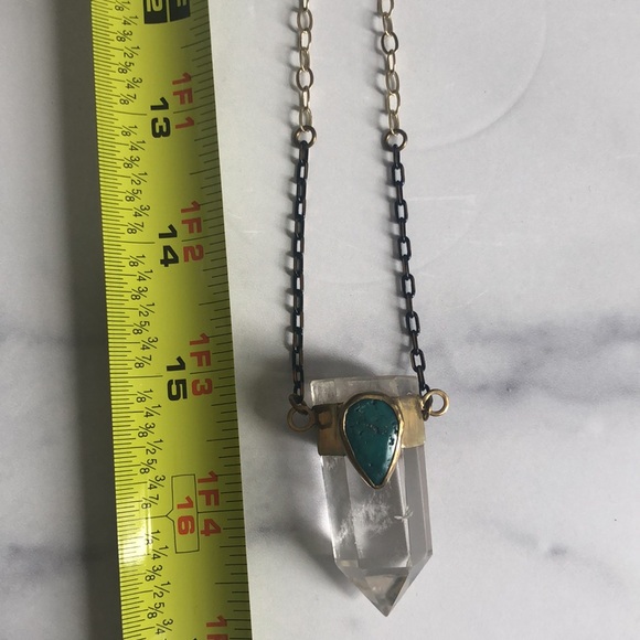 Crystal turquoise necklace - Picture 10 of 10